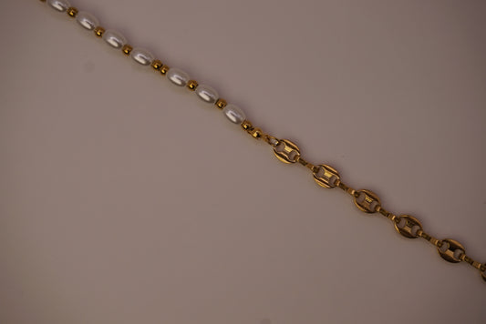 Pearl & Chain Bracelet