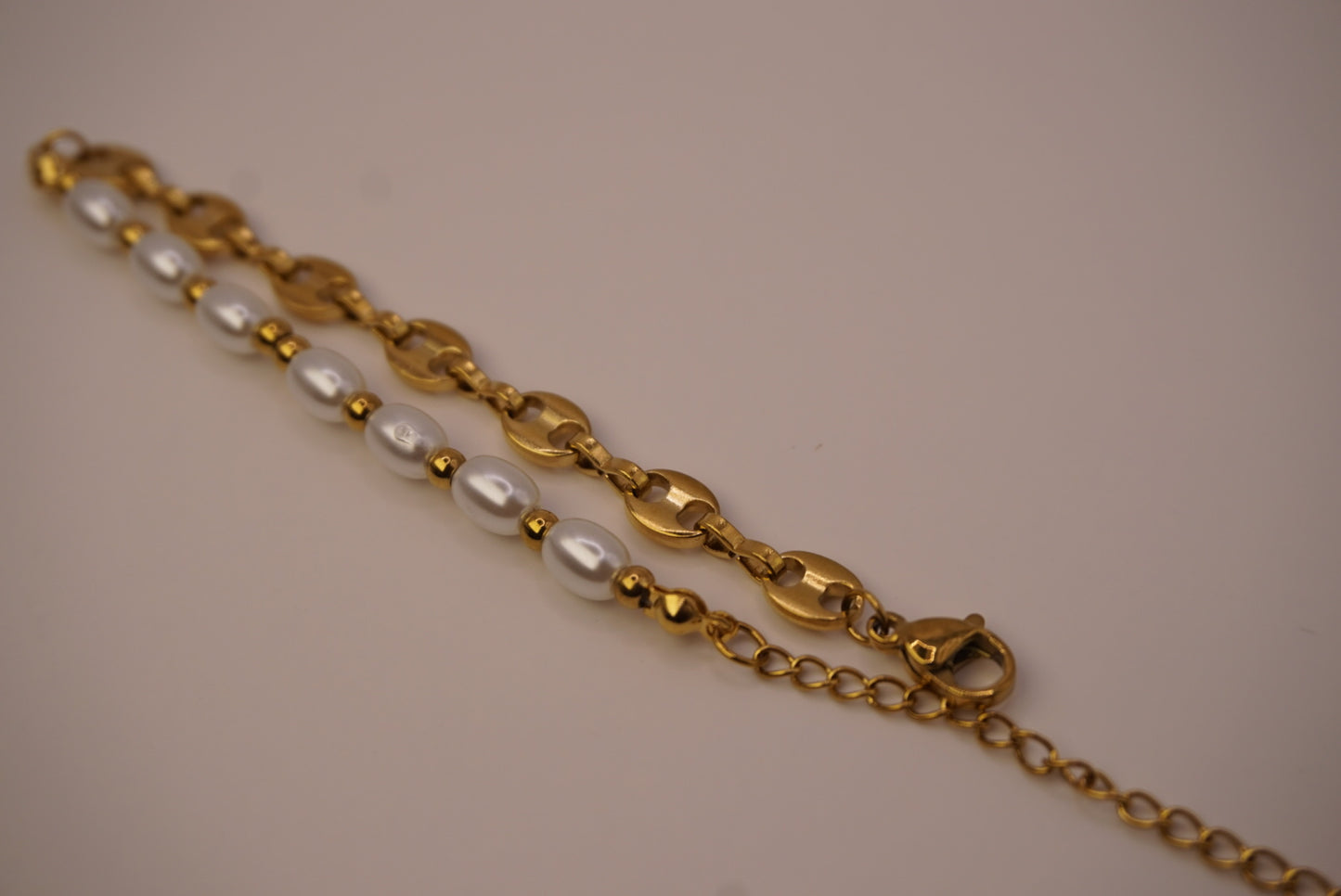 Pearl & Chain Bracelet