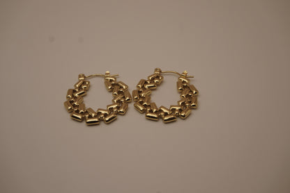 Celtic Weave Flat Hoops