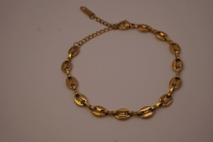 Oval Coin Bracelet