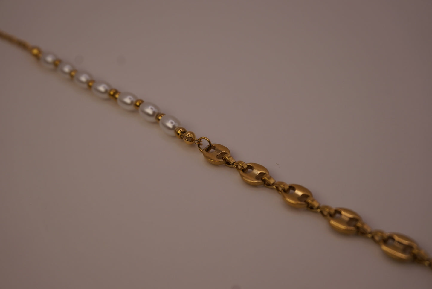 Pearl & Chain Bracelet