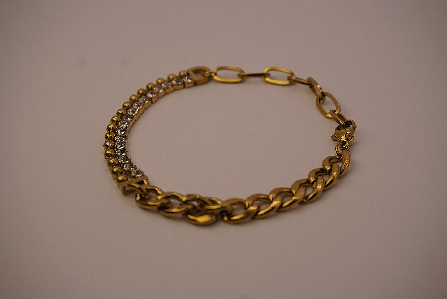 Tennis & Ball Chain Bracelet