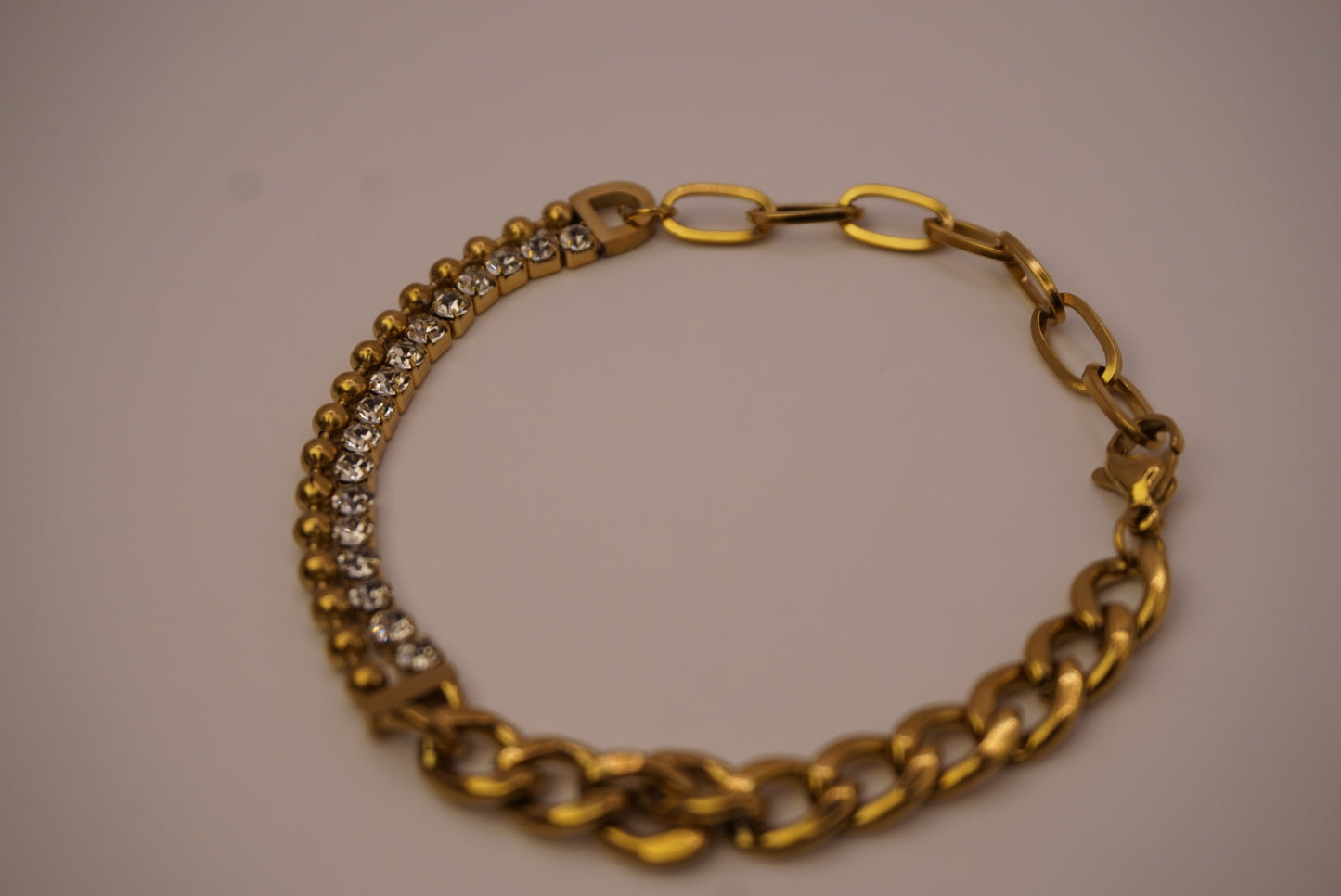 Tennis & Ball Chain Bracelet