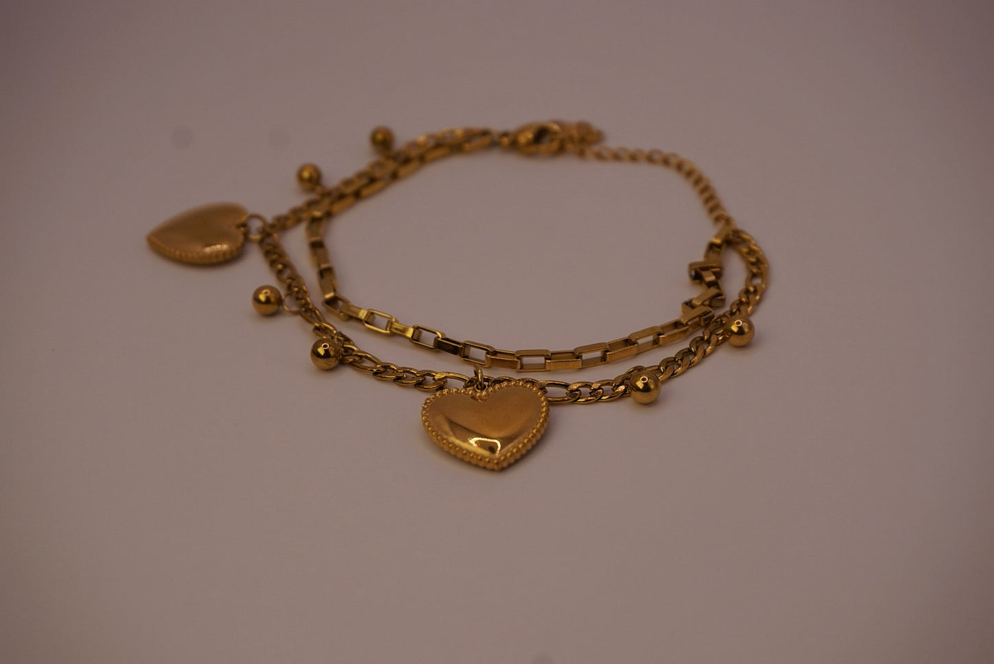 Paper Clip Heart Bracelet