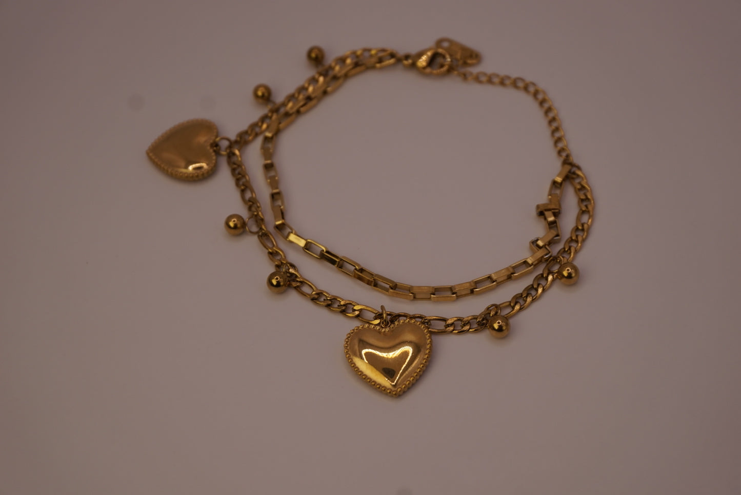 Paper Clip Heart Bracelet