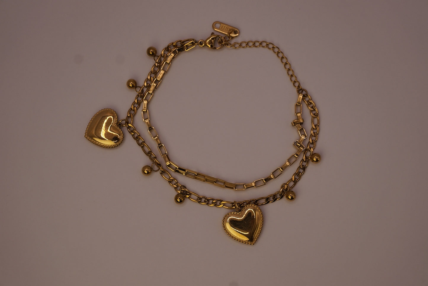 Paper Clip Heart Bracelet