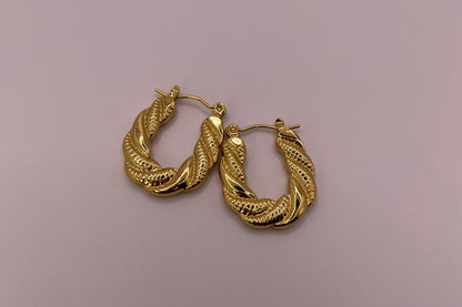 Flat Twist Earrings