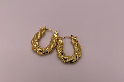 Flat Twist Earrings