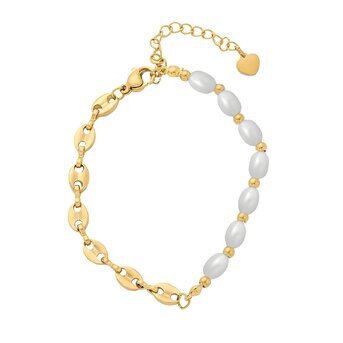 Pearl & Chain Bracelet