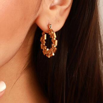 Celtic Weave Flat Hoops