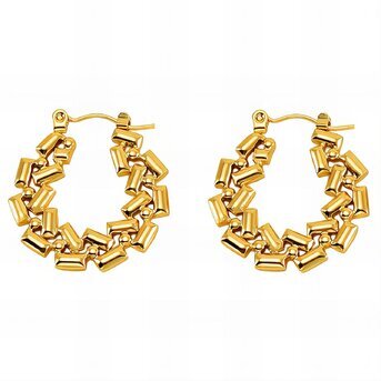 Celtic Weave Flat Hoops