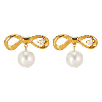 Bow-Shaped Earrings